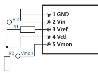A typical application of the HVPS124 module